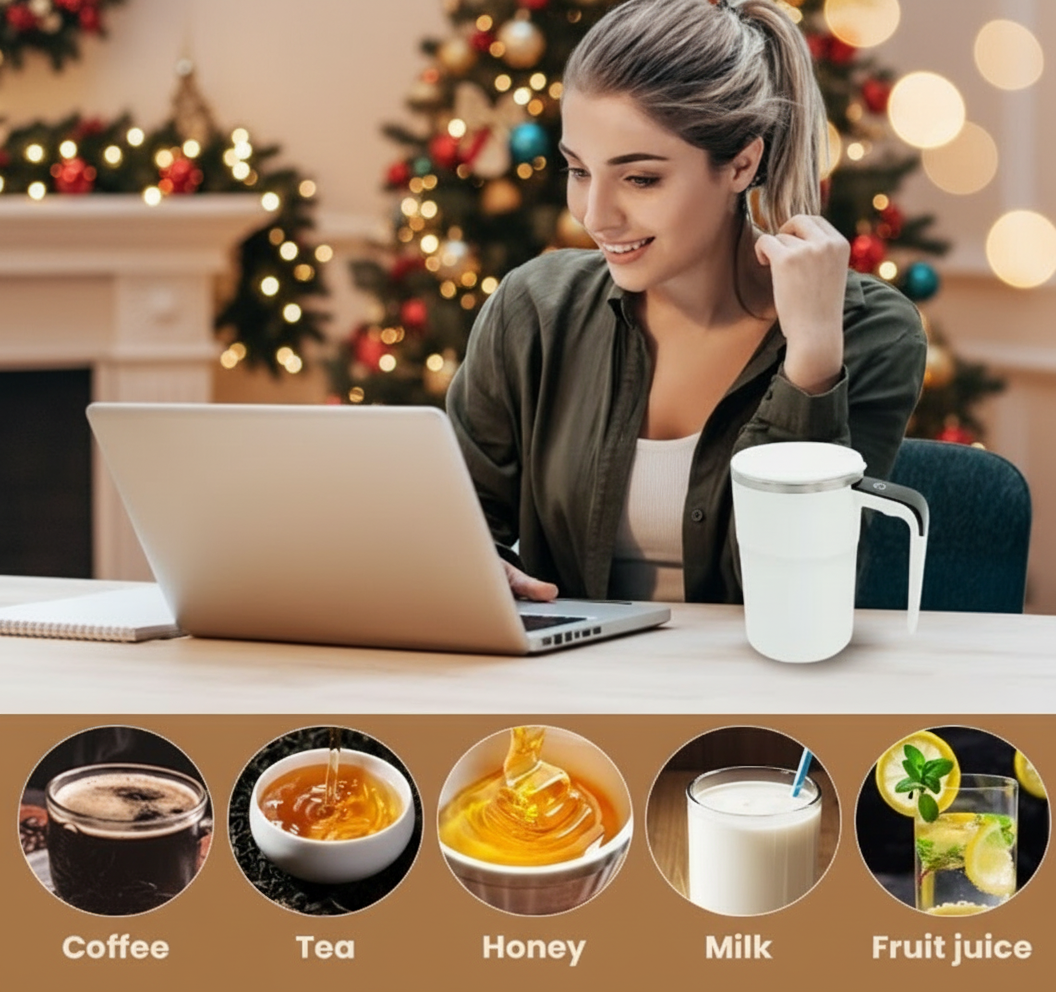 Velocti Stir™ — Viral Pro-Grade USB Auto Mixing Cup