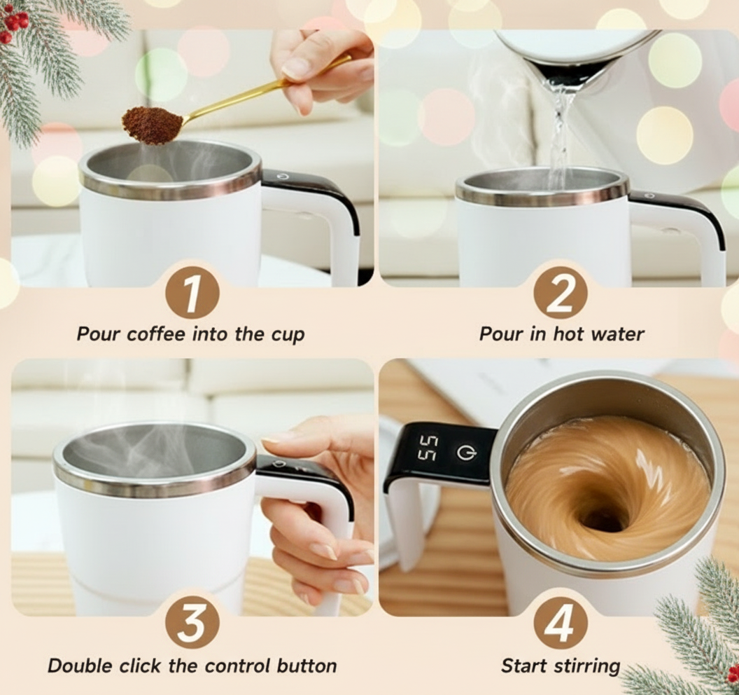 Velocti Stir™ — Viral Pro-Grade USB Auto Mixing Cup
